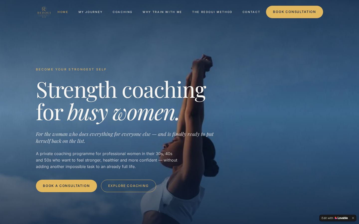 Redoui Coaching website preview